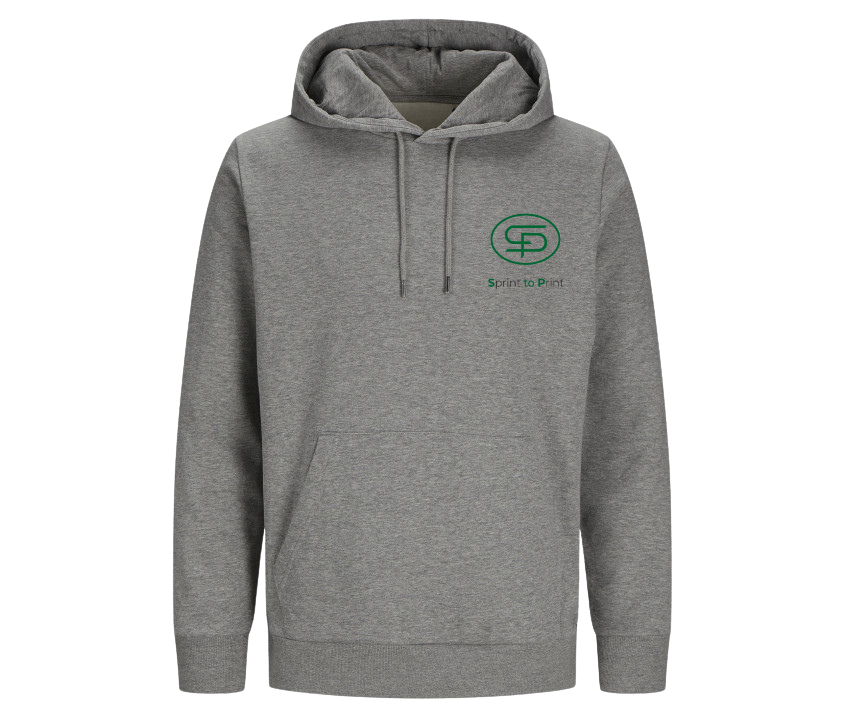 Unisex Hoodie grau – beidseitig bedruckt