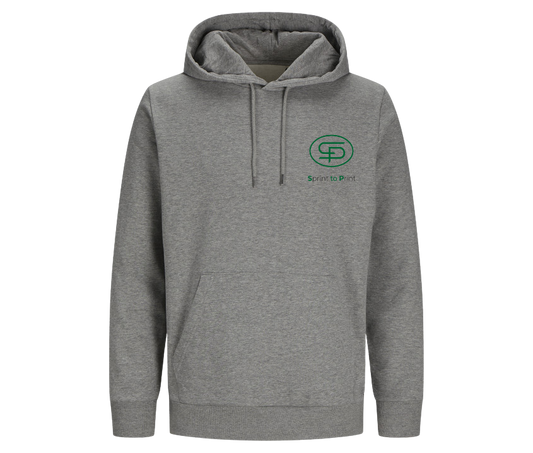 Unisex Hoodie grau – einseitig bedruckt