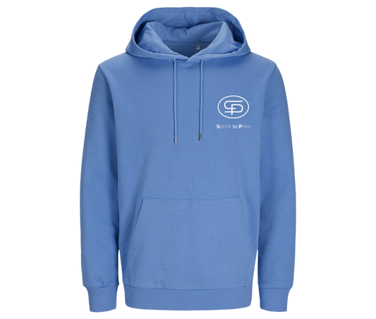 Unisex Hoodie hellblau – einseitig bedruckt