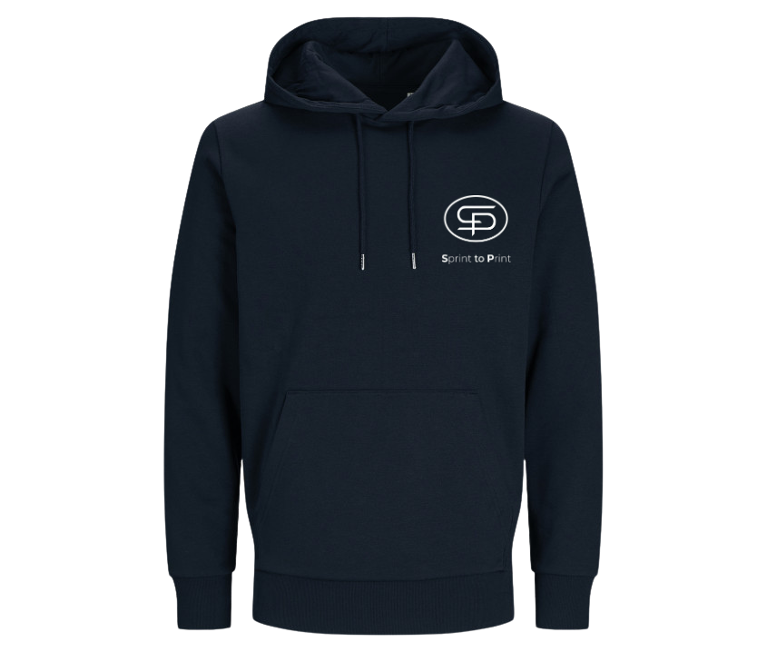 Unisex Hoodie navy – einseitig bedruckt