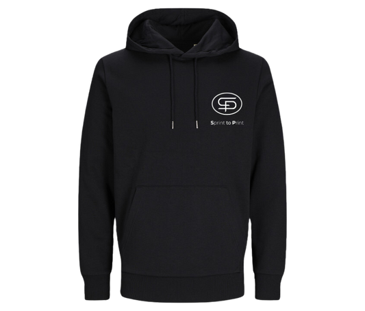 Unisex Hoodie schwarz – einseitig bedruckt