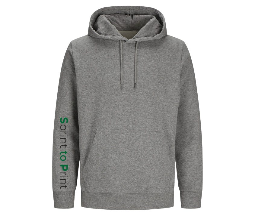 Unisex Hoodie grau – beidseitig bedruckt