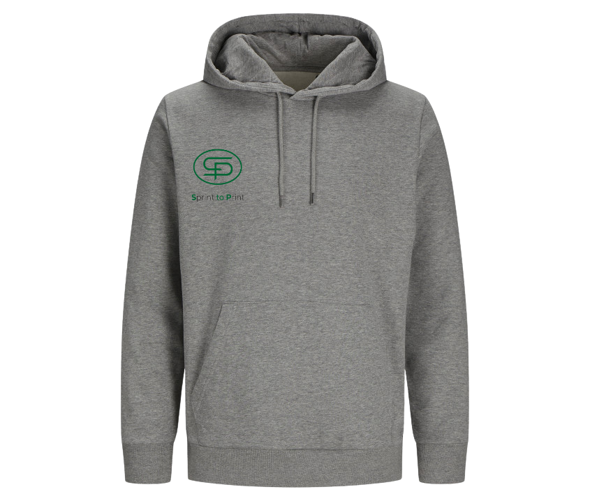 Unisex Hoodie grau – beidseitig bedruckt