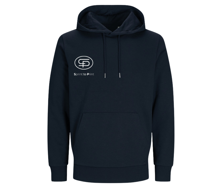 Unisex Hoodie navy – einseitig bedruckt