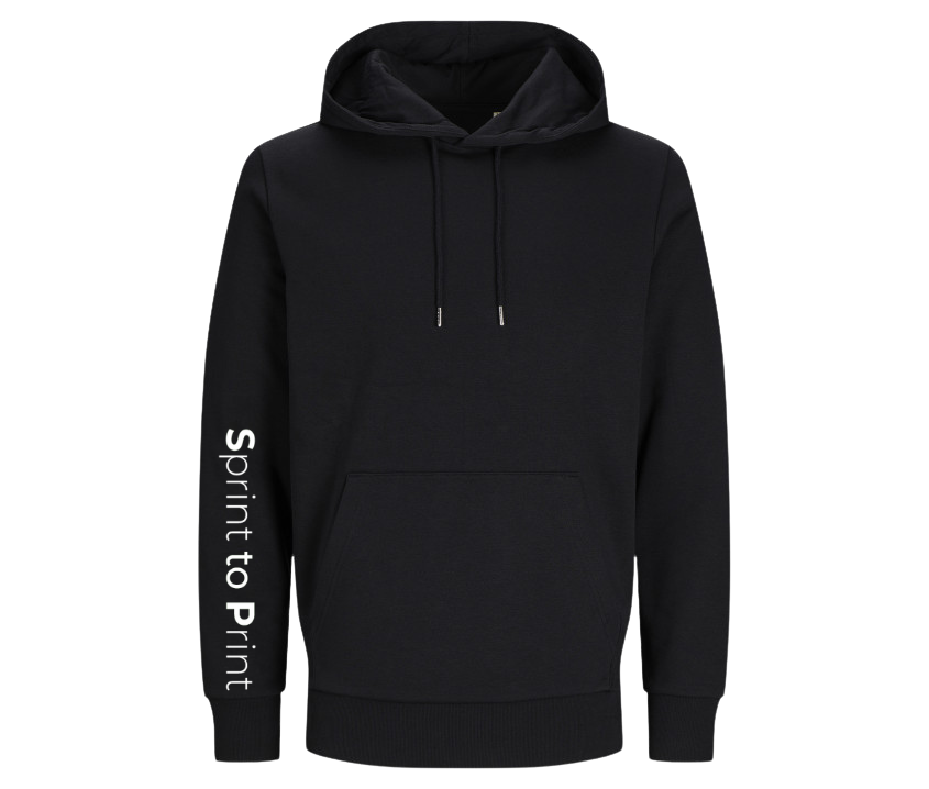 Unisex Hoodie schwarz – beidseitig bedruckt