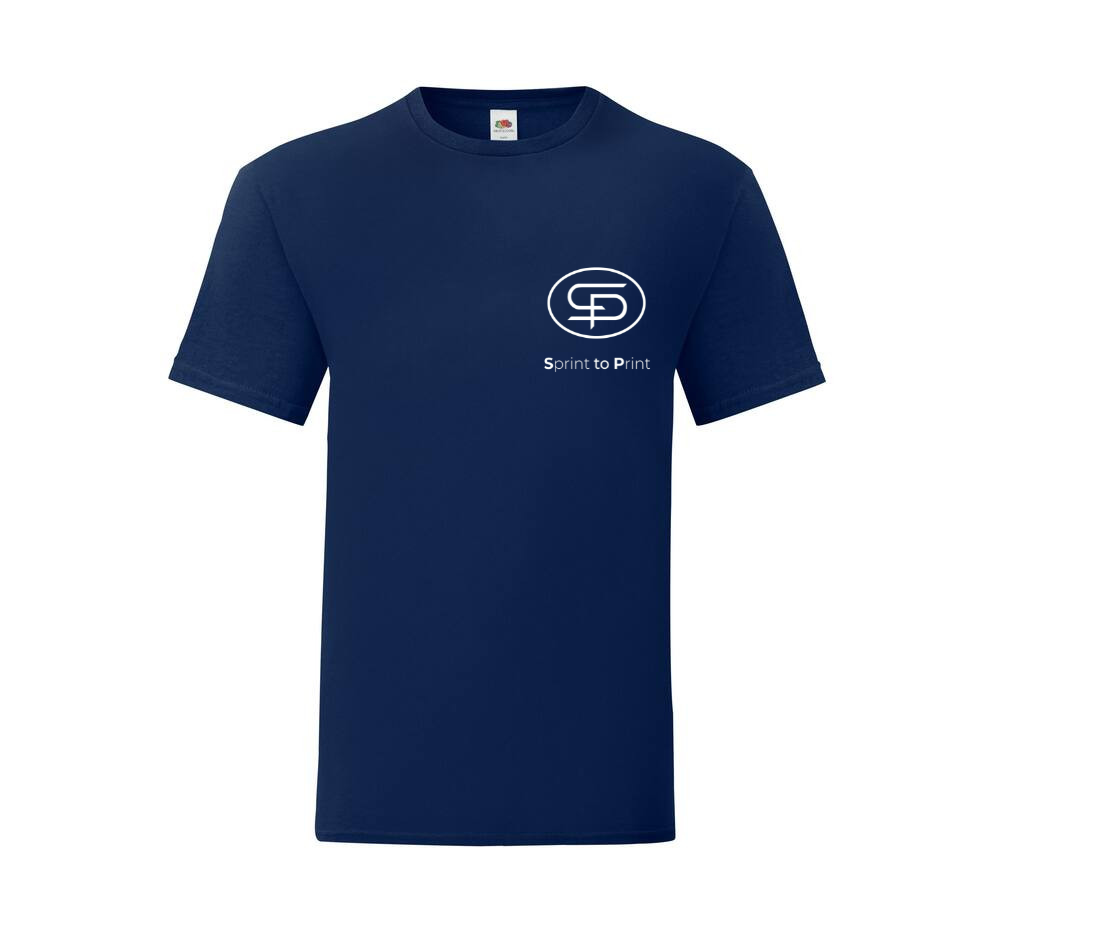 Basic Unisex Navy und Royalblue T-Shirt – beidseitig bedruckt