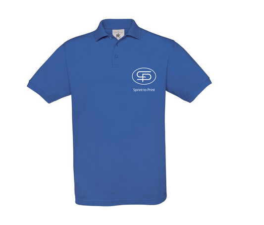 Unisex Polo Royal Blue – beidseitig bedruckt