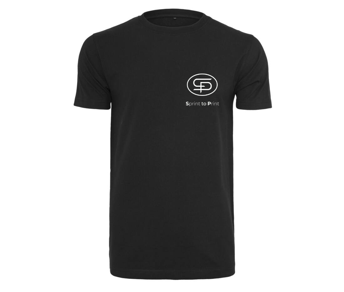 Premium T-Shirt (Weiß, Schwarz) – beidseitig bedruckt