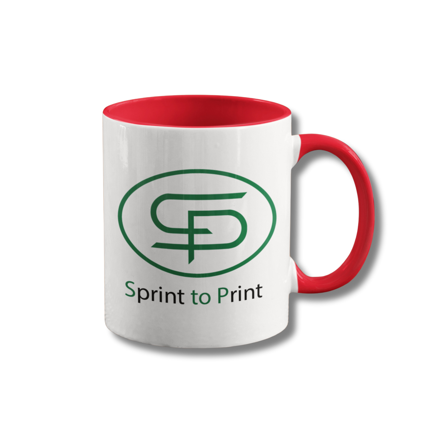 Sprint to Print Kaffeetasse Rot Individuell bedruckt