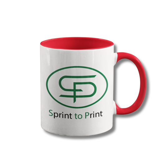 Sprint to Print Kaffeetasse Rot Individuell bedruckt